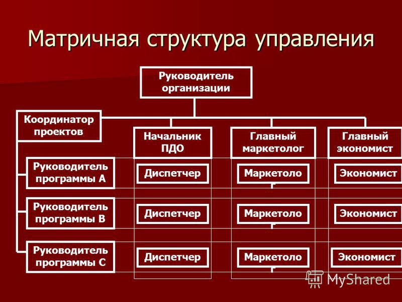 Типы различных структур. Матричная структура управления. Матричная организационная структура управления предприятием. Матричная организационная структура управления примеры организаций. Матричный Тип организационной структуры.