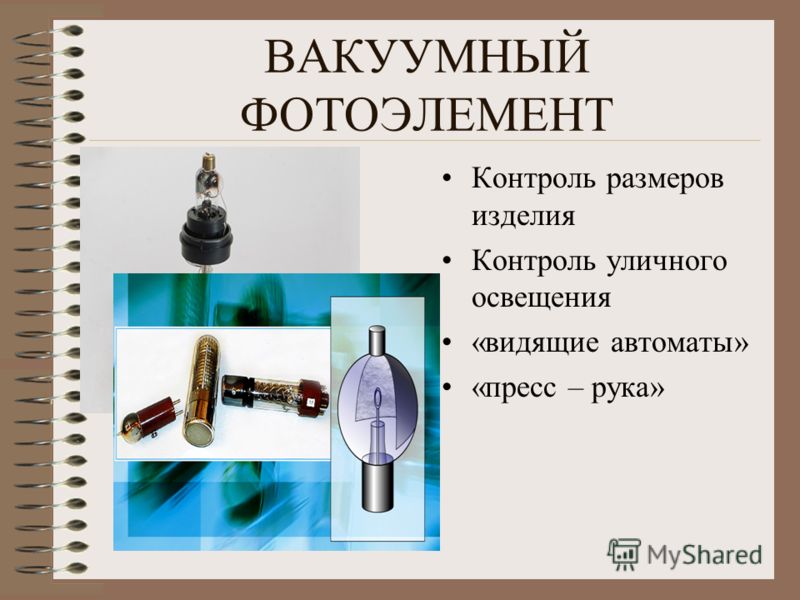 Фотоэлемент это. Фотоэффект вакуумный фотоэлемент. Принцип действия вакуумного фотоэлемента. Вакуумные фотоэлементы физика. Современный вакуумный фотоэлемент.