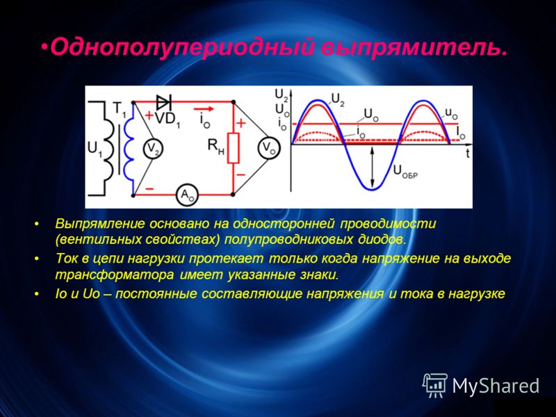 Какое напряжение в схемах выпрямления называется обратным