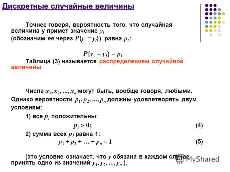 Дискретная вероятность