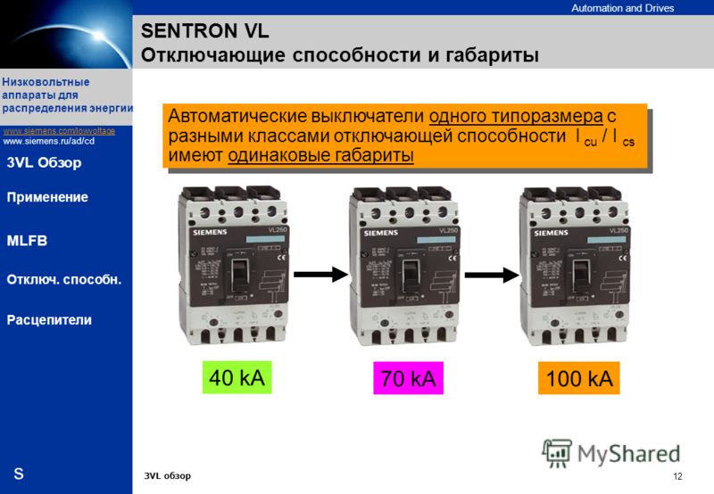 Расцепитель автоматического выключателя