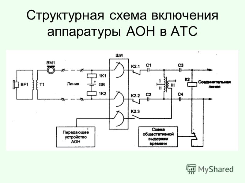 Стационарный телефон схема