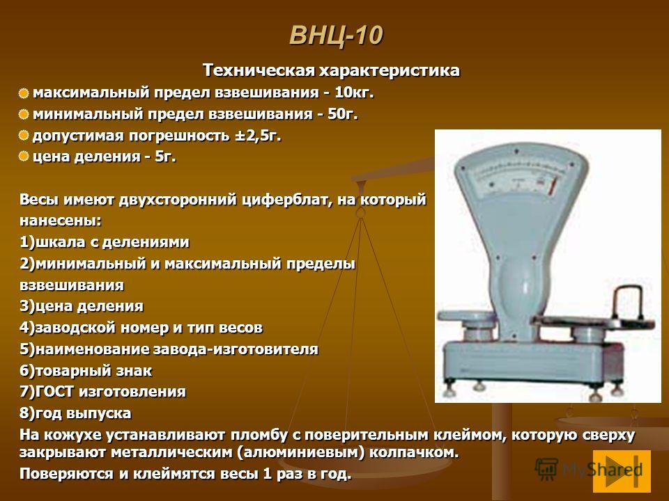 Классификация весов схема