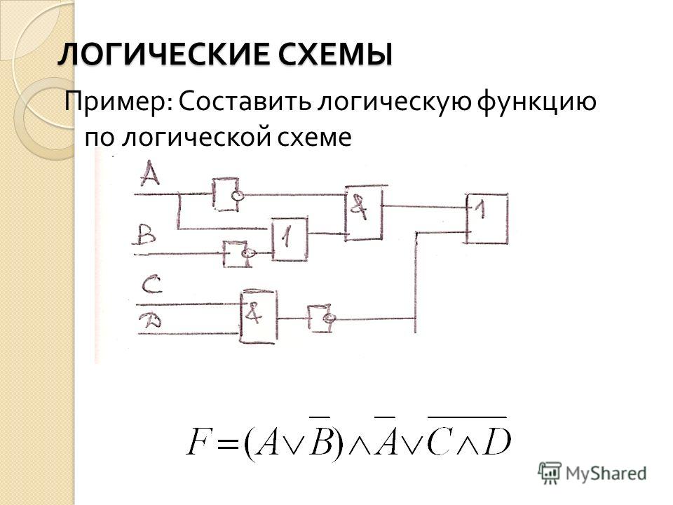 Функциональная схема дискретная математика