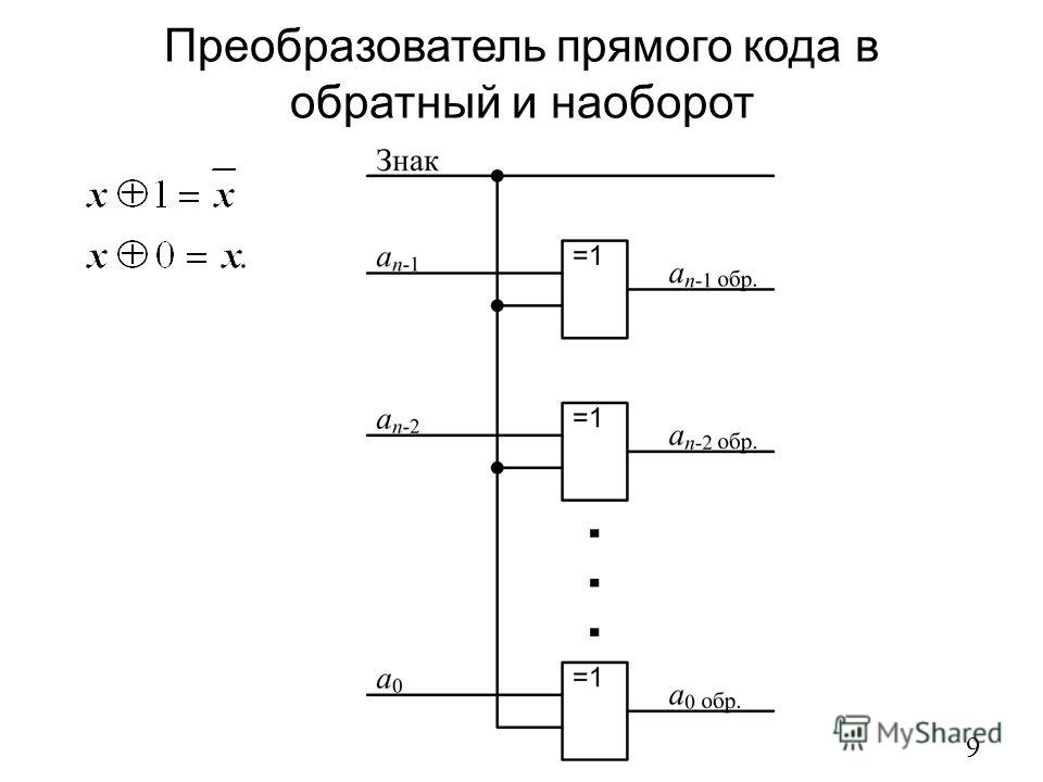 Схема преобразователя кодов