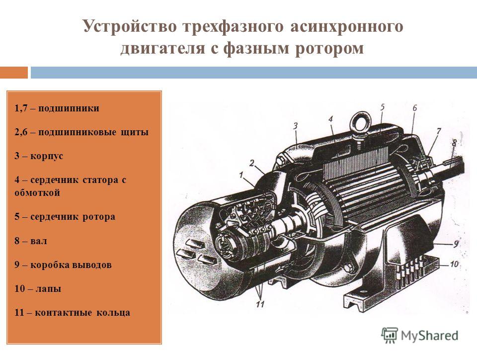 Конструкция ротора асинхронного двигателя