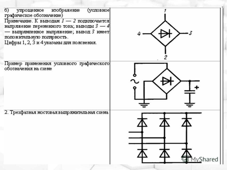 Обозначение питания на схеме