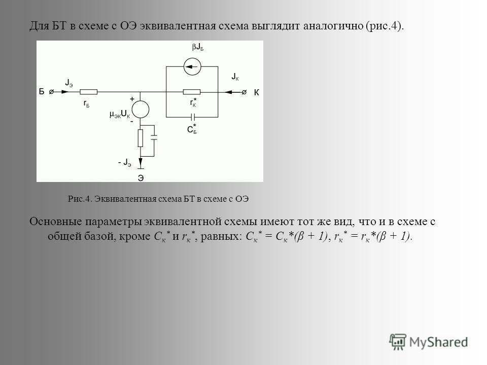 Эквивалентная схема pn перехода