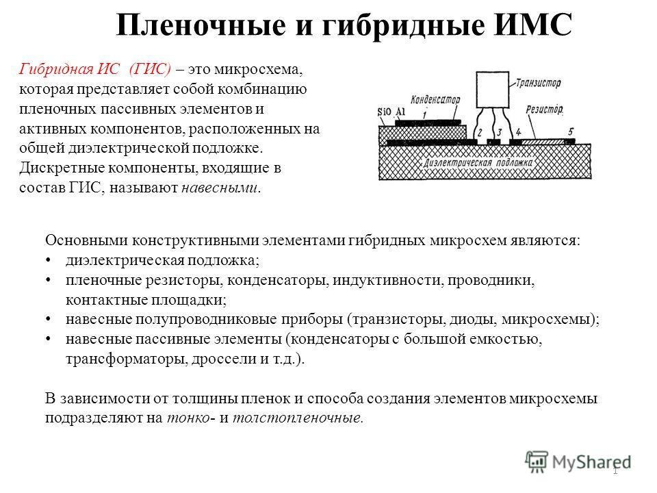 Что представляет собой интегральная схема