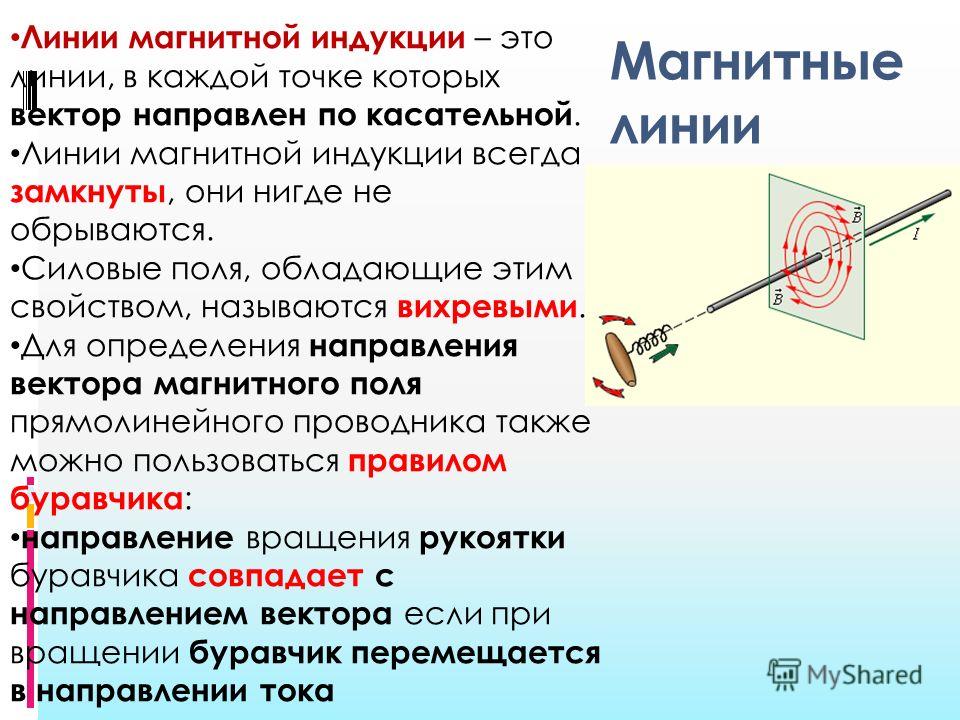 Что называют линией индукции