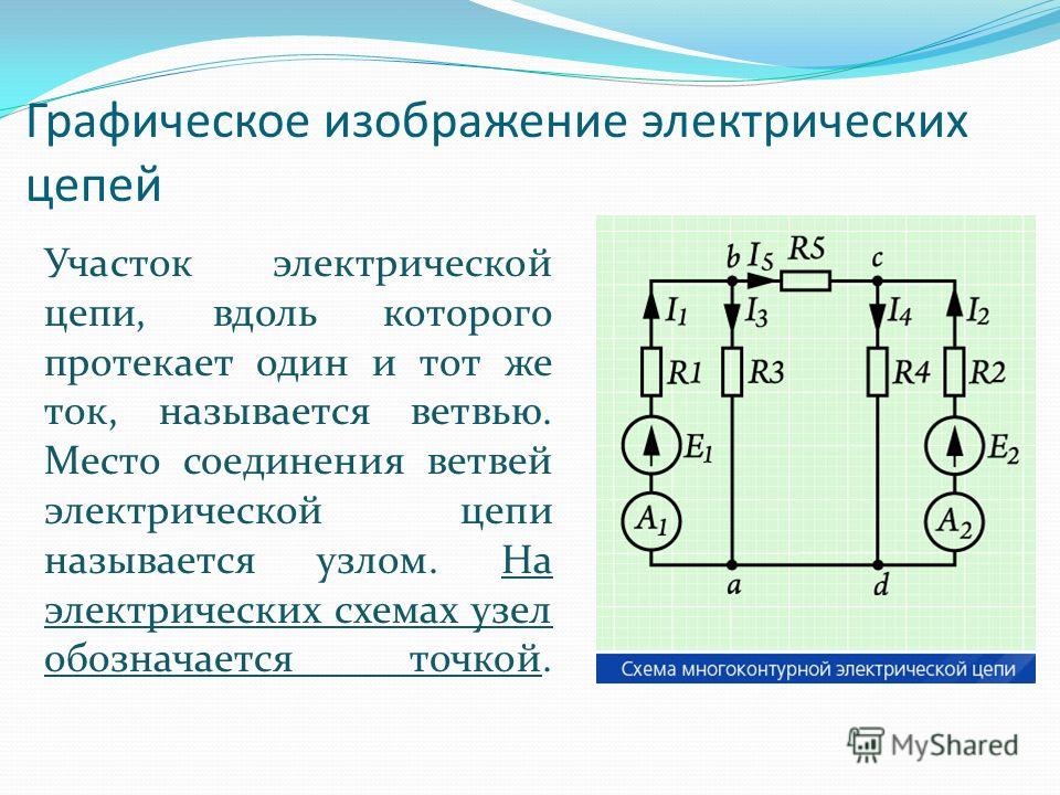 Электрическая схема это модель электрической цепи верно ли