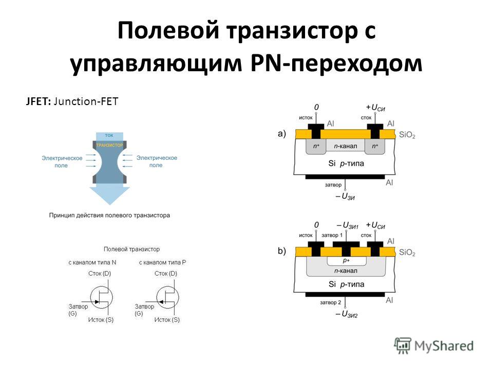 Полевые транзисторы с управляющим p n переходом схема включения