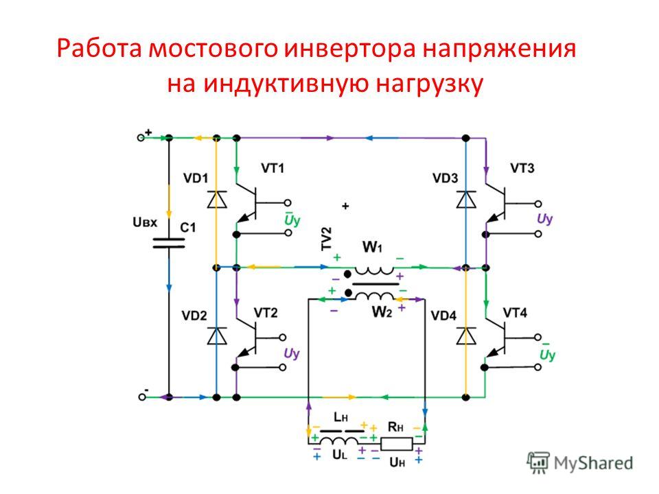 Схема подключения инвентора