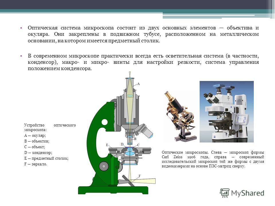 Как работает микроскоп презентация