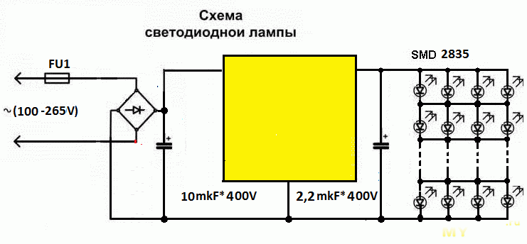 Светодиод электрическая схема