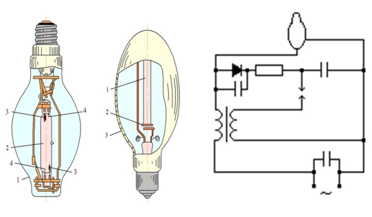 Газоразрядная лампа схема подключения