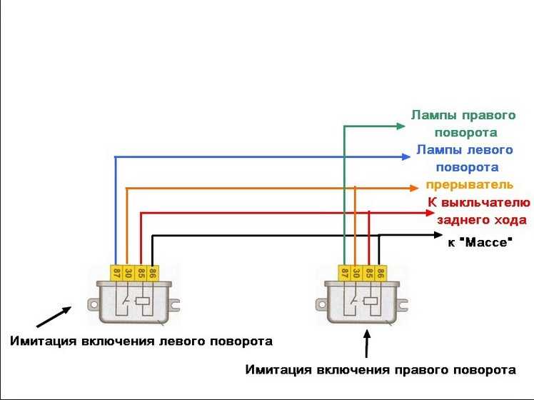 Реле поворотов ваз 2106 схема