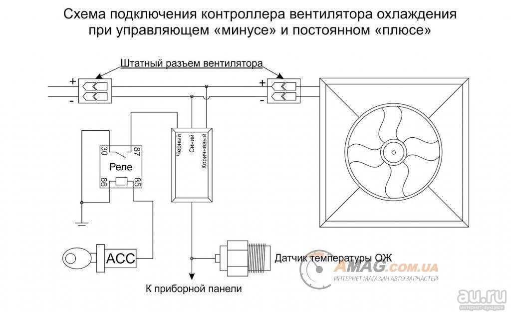 Схема подключения вентилятора через конденсатор