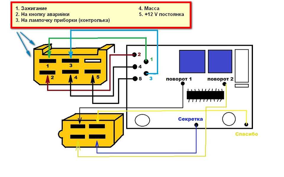 Аварийка на ваз 2101 простая схема