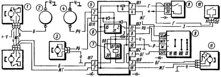 Схема стеклоочистителя ваз 2109