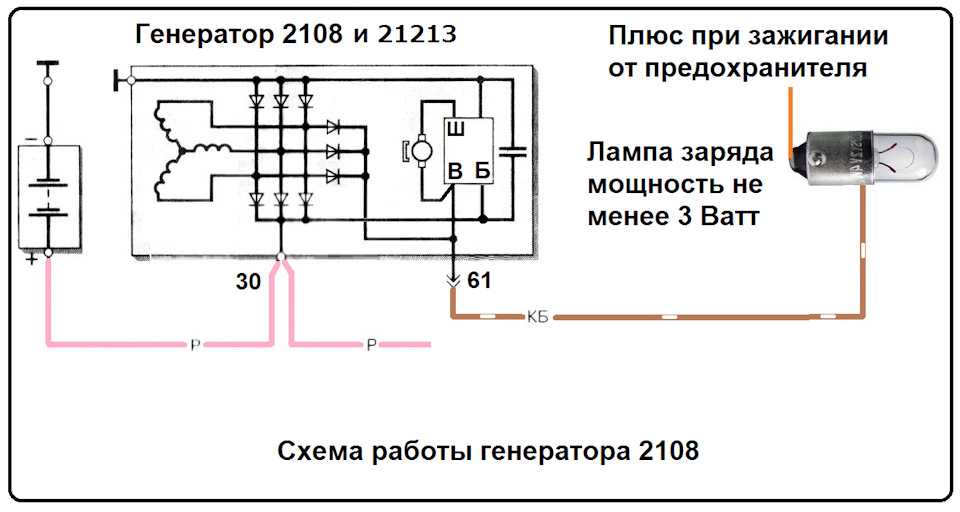 Генератор 2110 схема