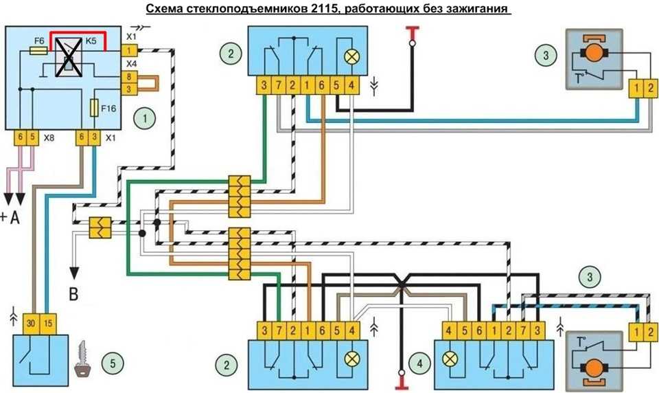 Ваз 2114 схема стоп сигналов ваз