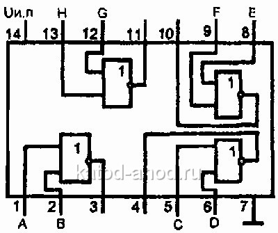 Микросхема к561ле5 описание и схема включения
