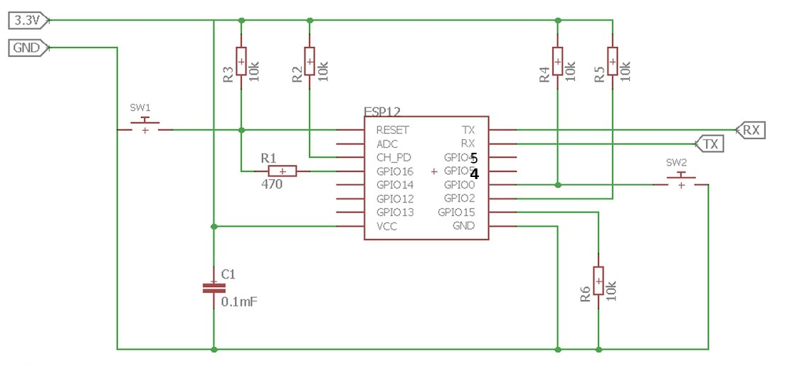 Esp 07s подключение схема подключения