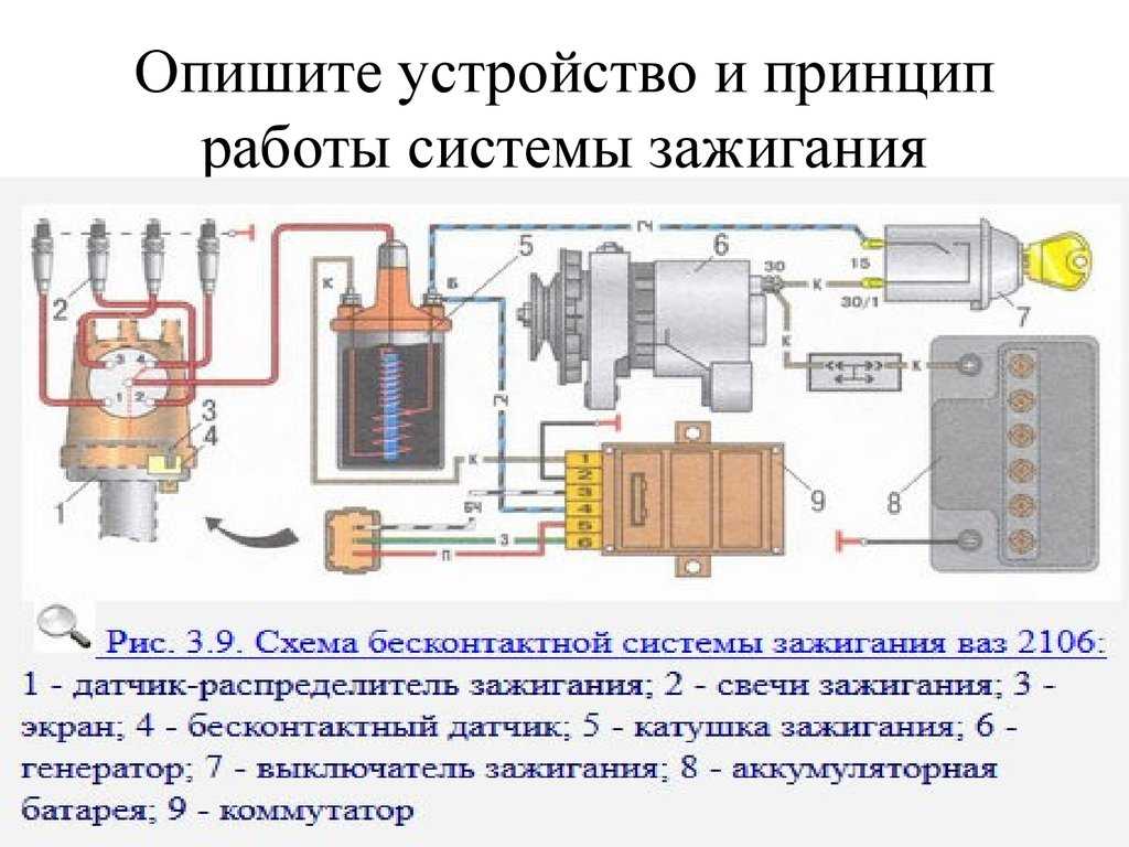 Схема бесконтактного зажигания восход