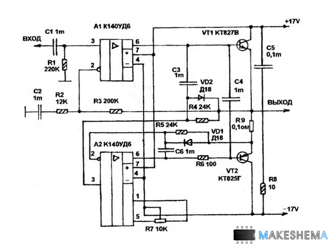 Кр140уд1408а схема включения