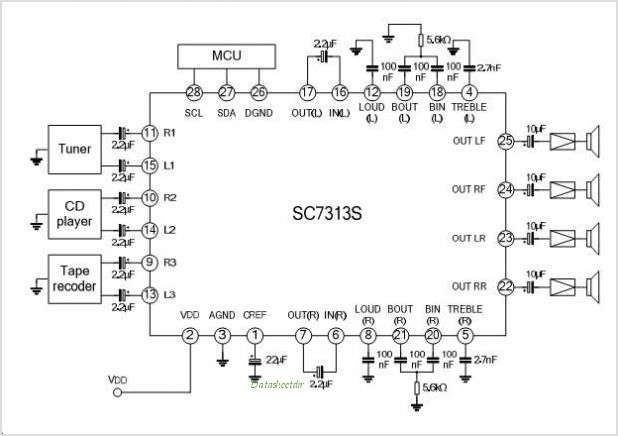 Sc7313s схема включения