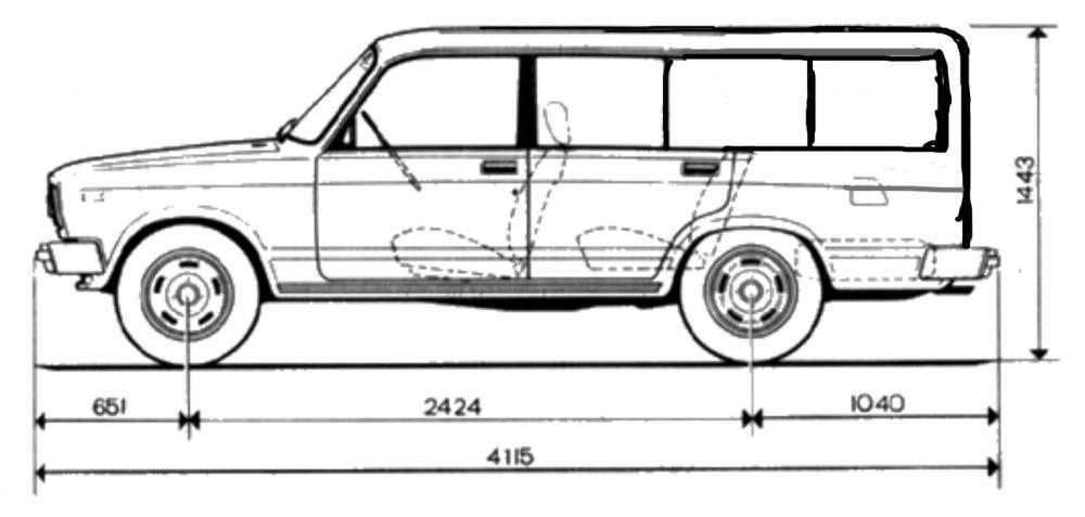 Ваз 2104 чертеж