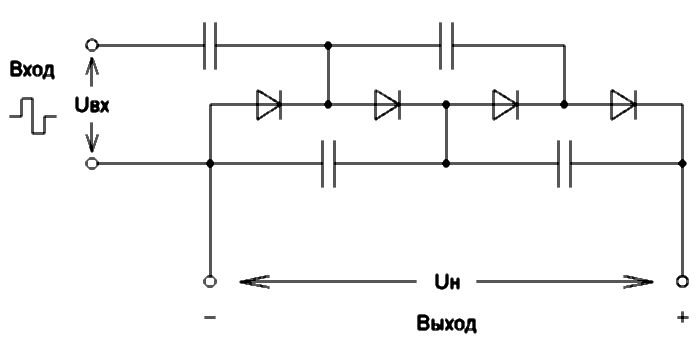 Умножитель напряжения на диодах и конденсаторах схема своими руками