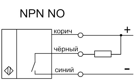 Индуктивный датчик pnp подключение