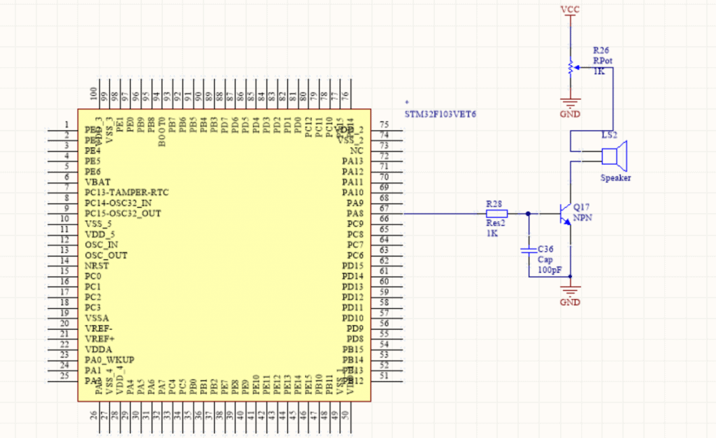 Схема подключения stm32