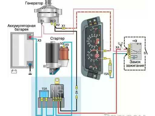 Схема подключения генератора 2114 - 94 фото