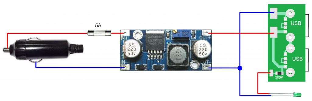 Схема автомобильного зарядного устройства для телефона