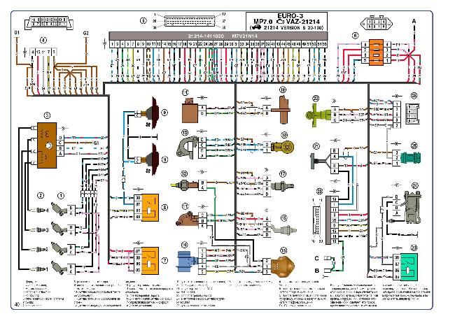 Проводка ваз 21213 схема