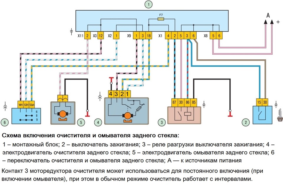 Ваз 2108 схема стеклоочистителя