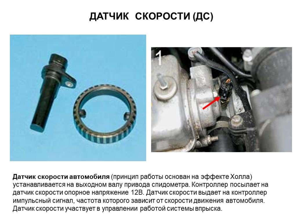 Схема работы датчика скорости