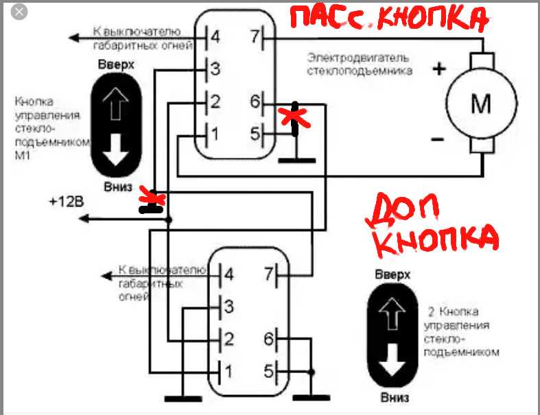 Схема электростеклоподъемников газель некст