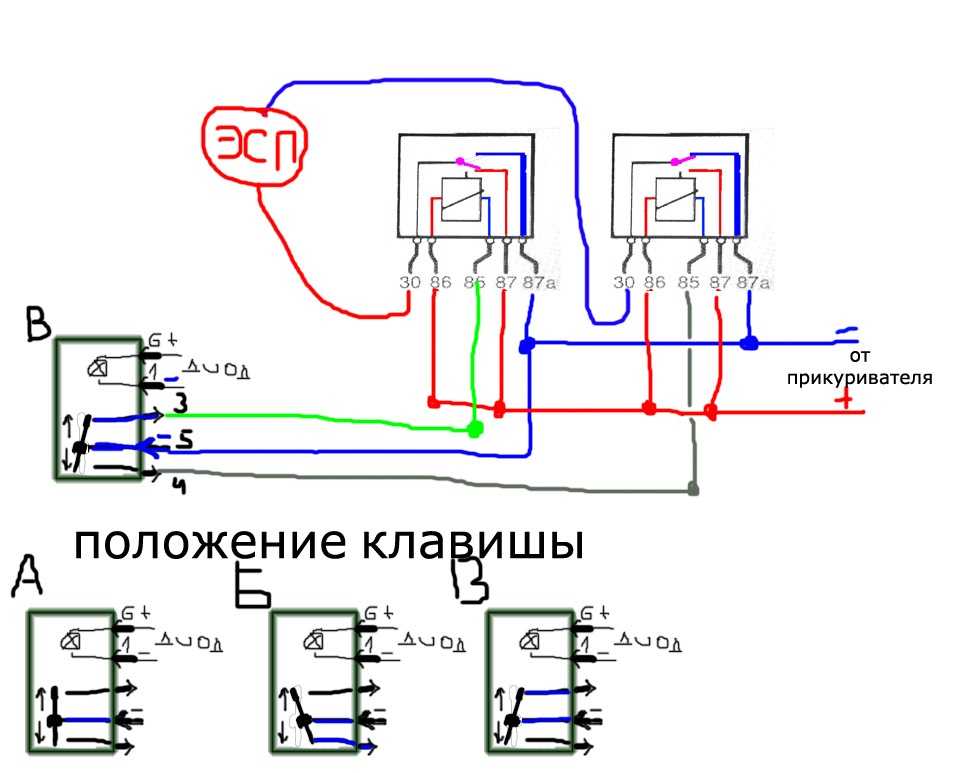 Схема стеклоподъемников ваз 2112 на две двери