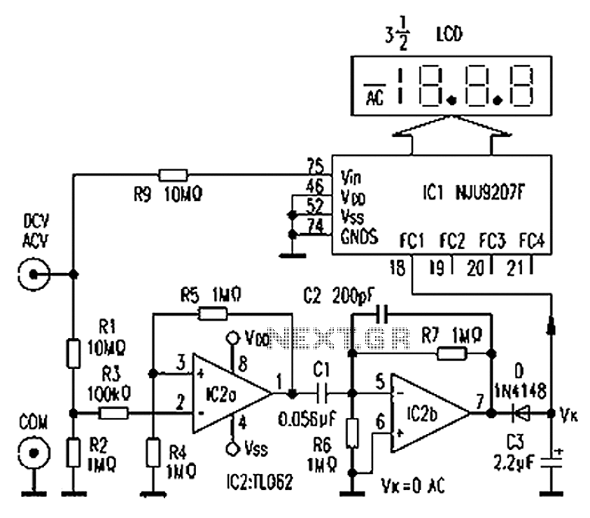 Схема мультиметра dt832