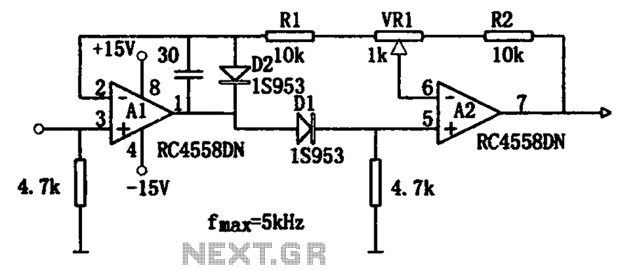 D4558 схема включения