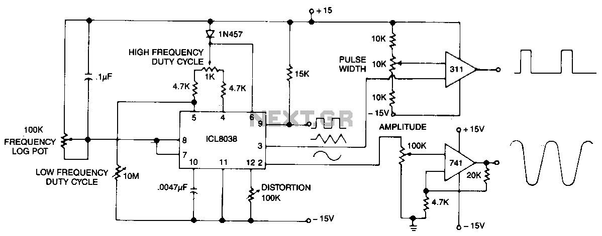 Схема генератора на icl8038