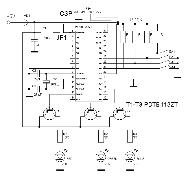 Схема управления микроконтроллером. Управление led фонариком на pic16f684. Схема включения освещения с микроконтроллера. RGB контроллер на атмега 8. RGB контроллер своими руками на микроконтроллере.