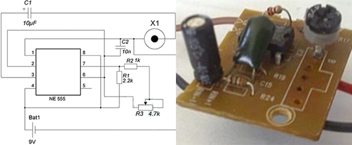 Ne555 отпугиватель собак схема