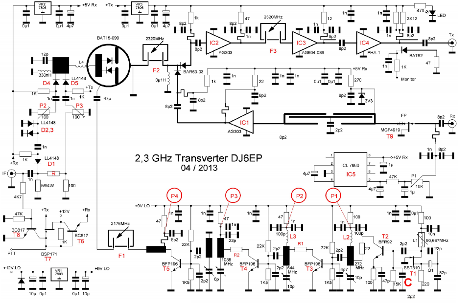 Трансвертер lz4au на 1296 мгц схема