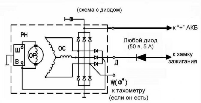 Схема подключения автогенератора 12 вольт