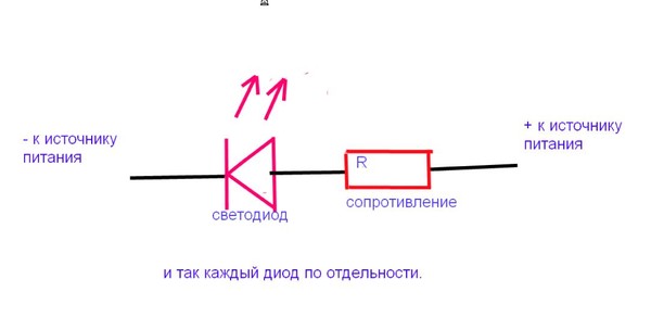 Подключение светодиодов к 12 вольт